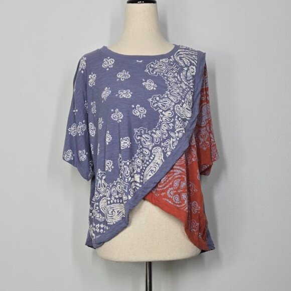 FREE PEOPLE WTF dusk to dawn tee top Sz XS - Picture 2 of 8